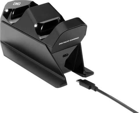 DELTACO Dual Charger PS5 GAM-147 Black