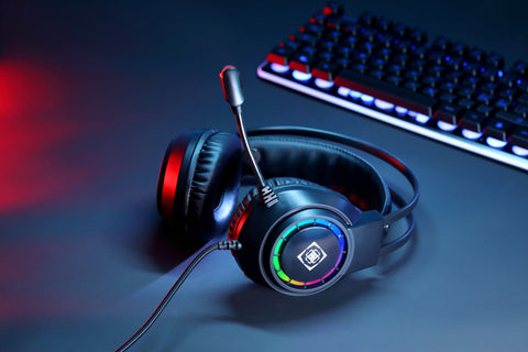 DELTACO Gaming Headset USB,Wired GAM-168