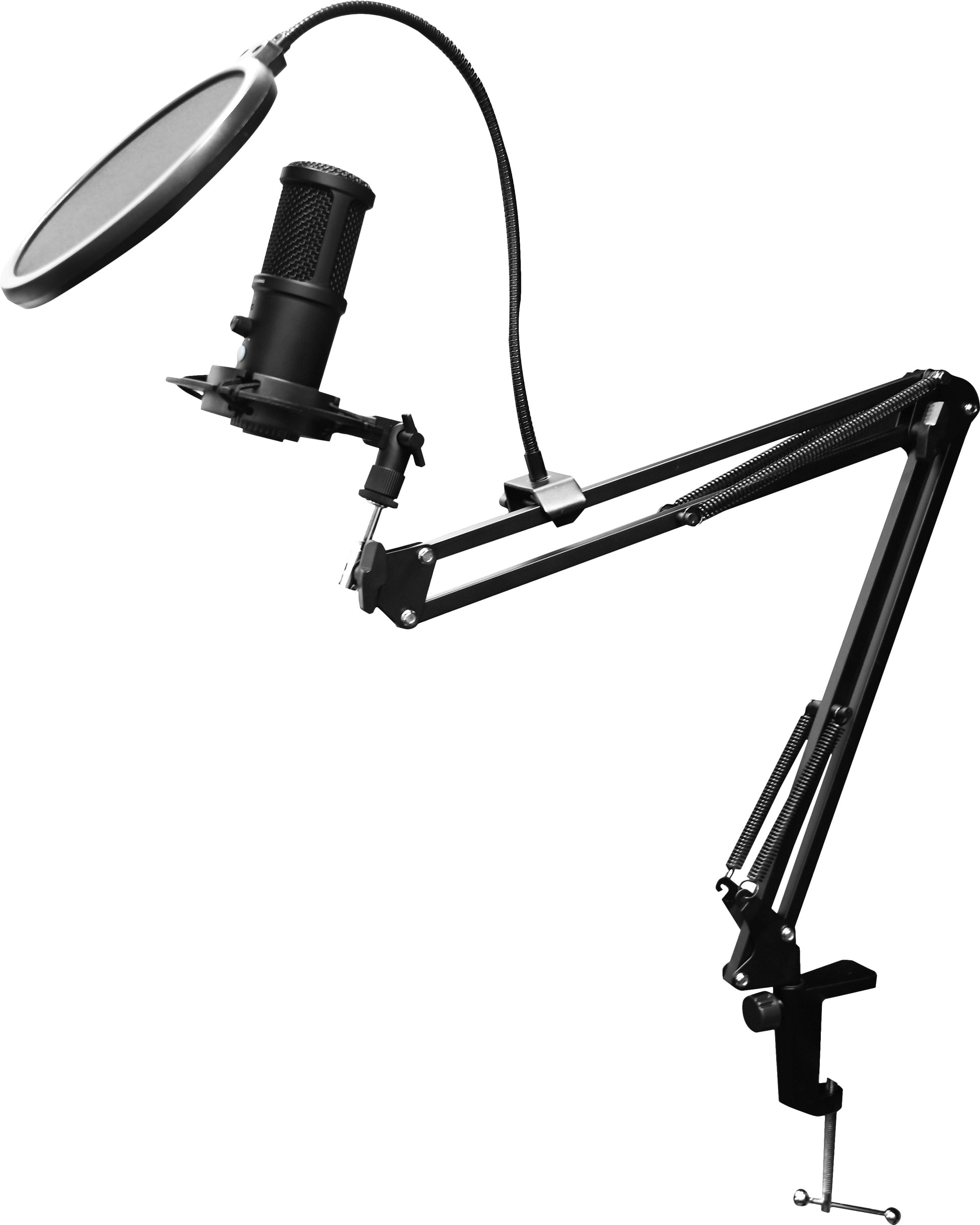 DELTACO Streaming Kit GAM-170 Webcam,Ring Light,Microphone