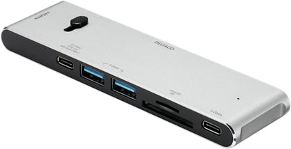 DELTACO USB-C Dockingsstation USBC-HDMI21 2xUSB-C,2xUSB-A,(mic)SD,HDMI