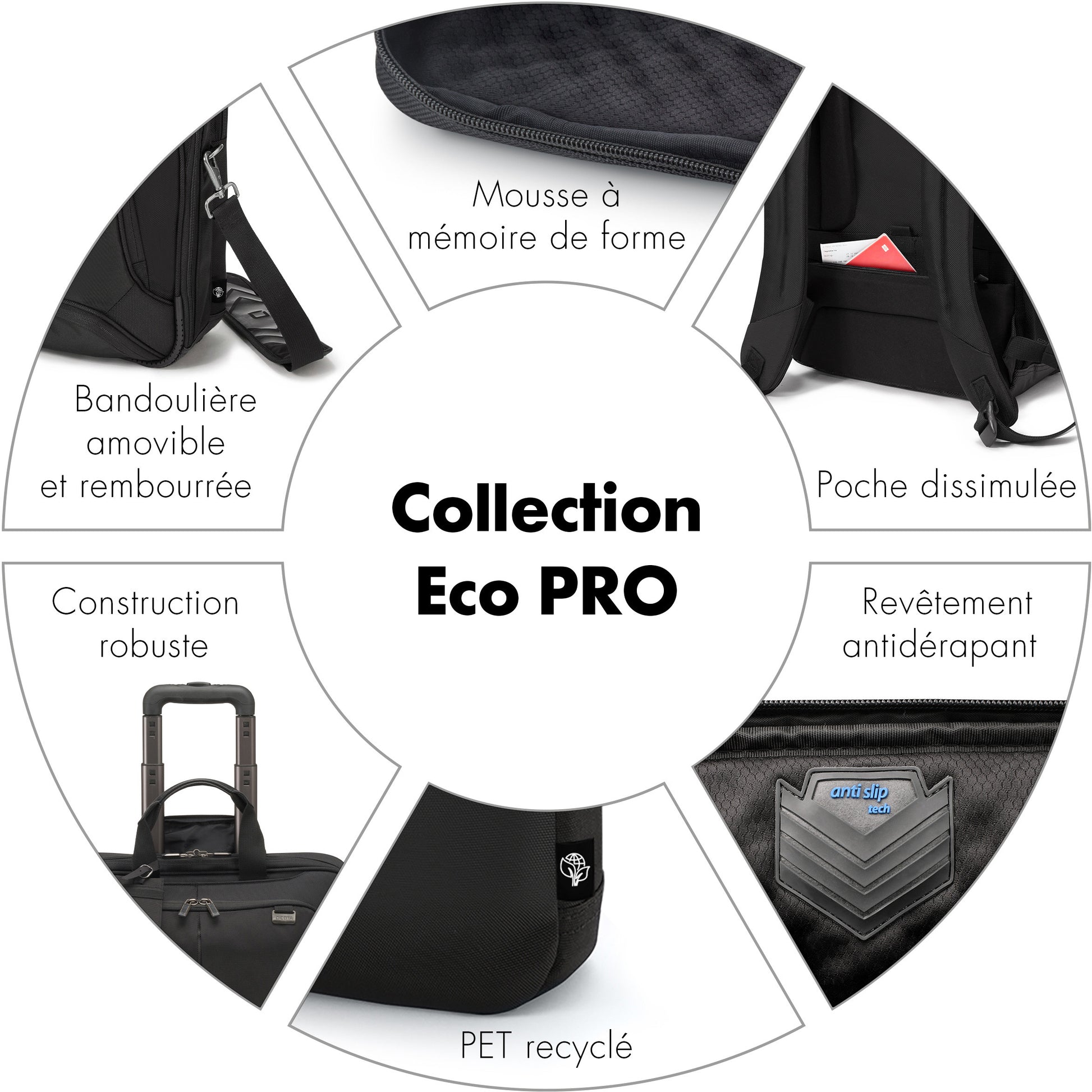 DICOTA Laptop Bag Eco Multi COMPACT D30143-RPET 14-15.6 inch Black