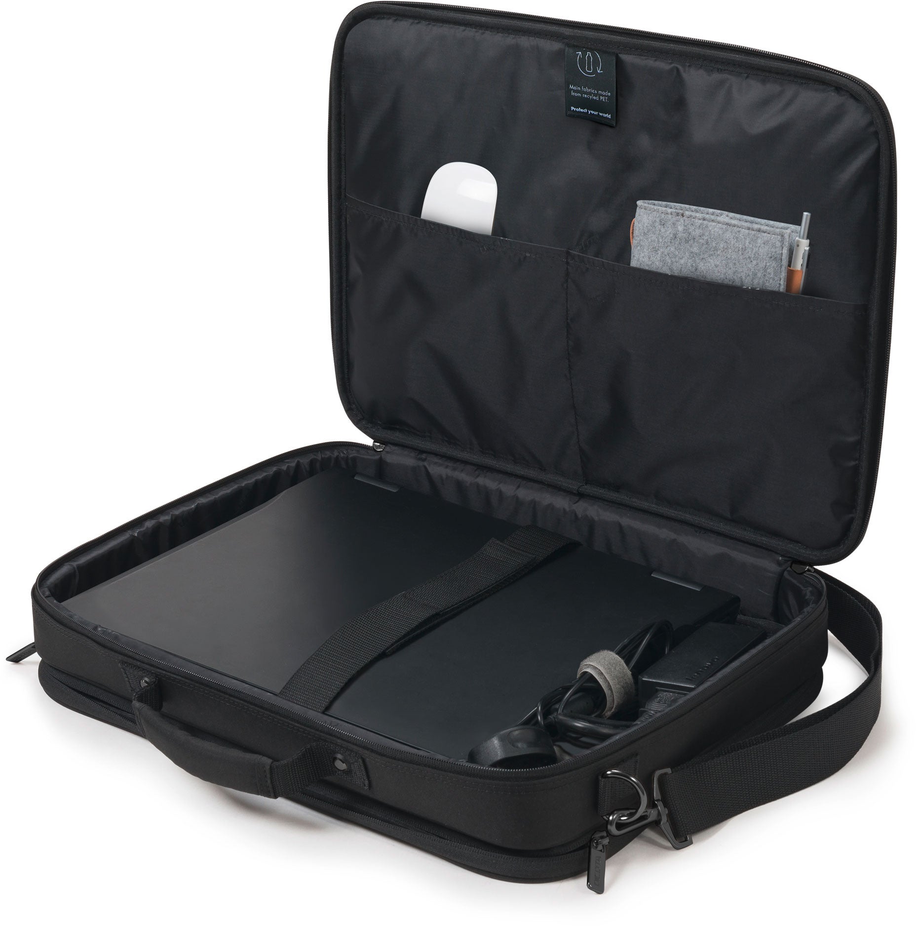 DICOTA Laptop Bag Multi Plus BASE D30492-RPET 15-17.3 inch Black