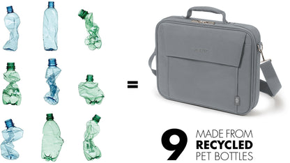 DICOTA Laptop Bag Eco Multi BASE D30918-RPET 14-15.3 inch Grey