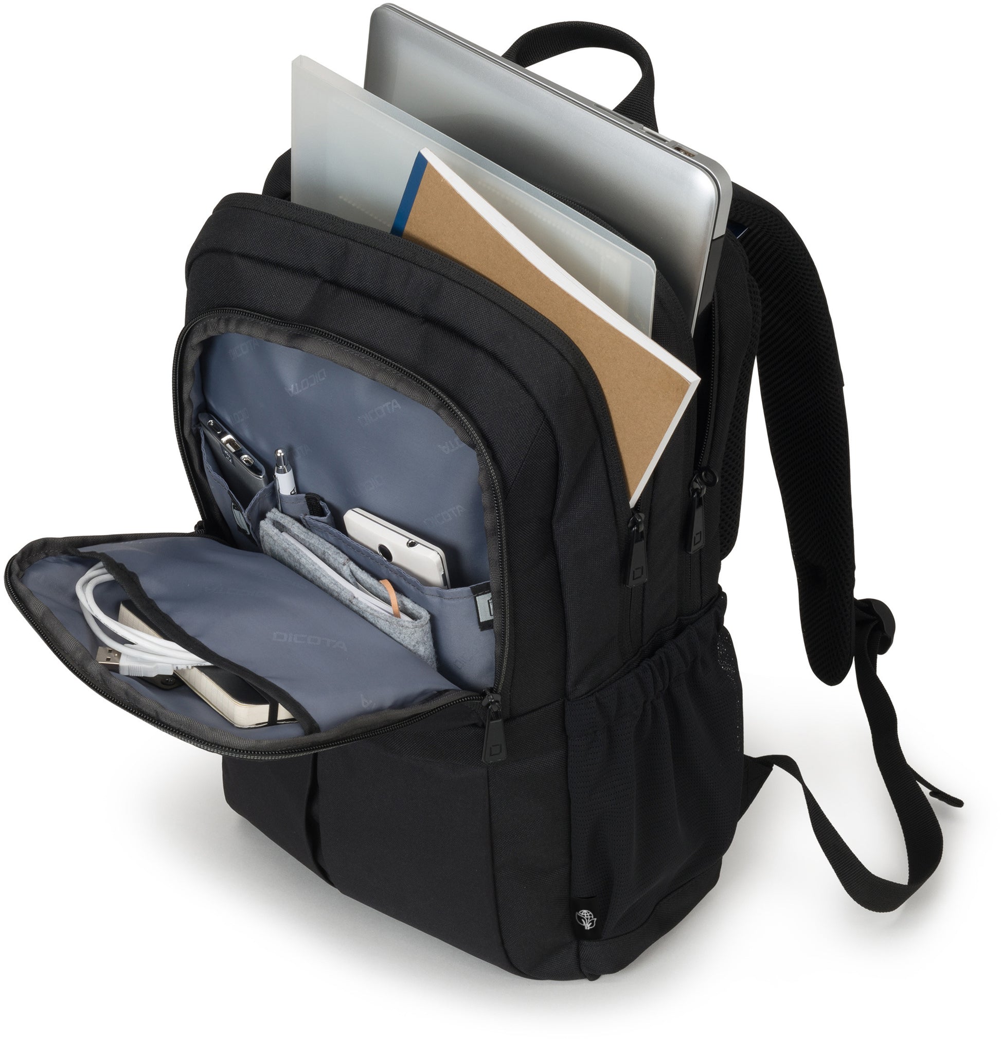 DICOTA Eco Backpack SCALE D31696-RPET 15-17.3 inch Black
