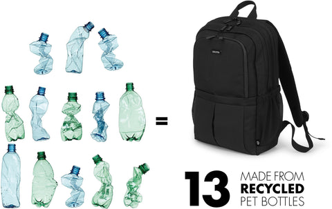 DICOTA Eco Backpack SCALE D31696-RPET 15-17.3 inch Black