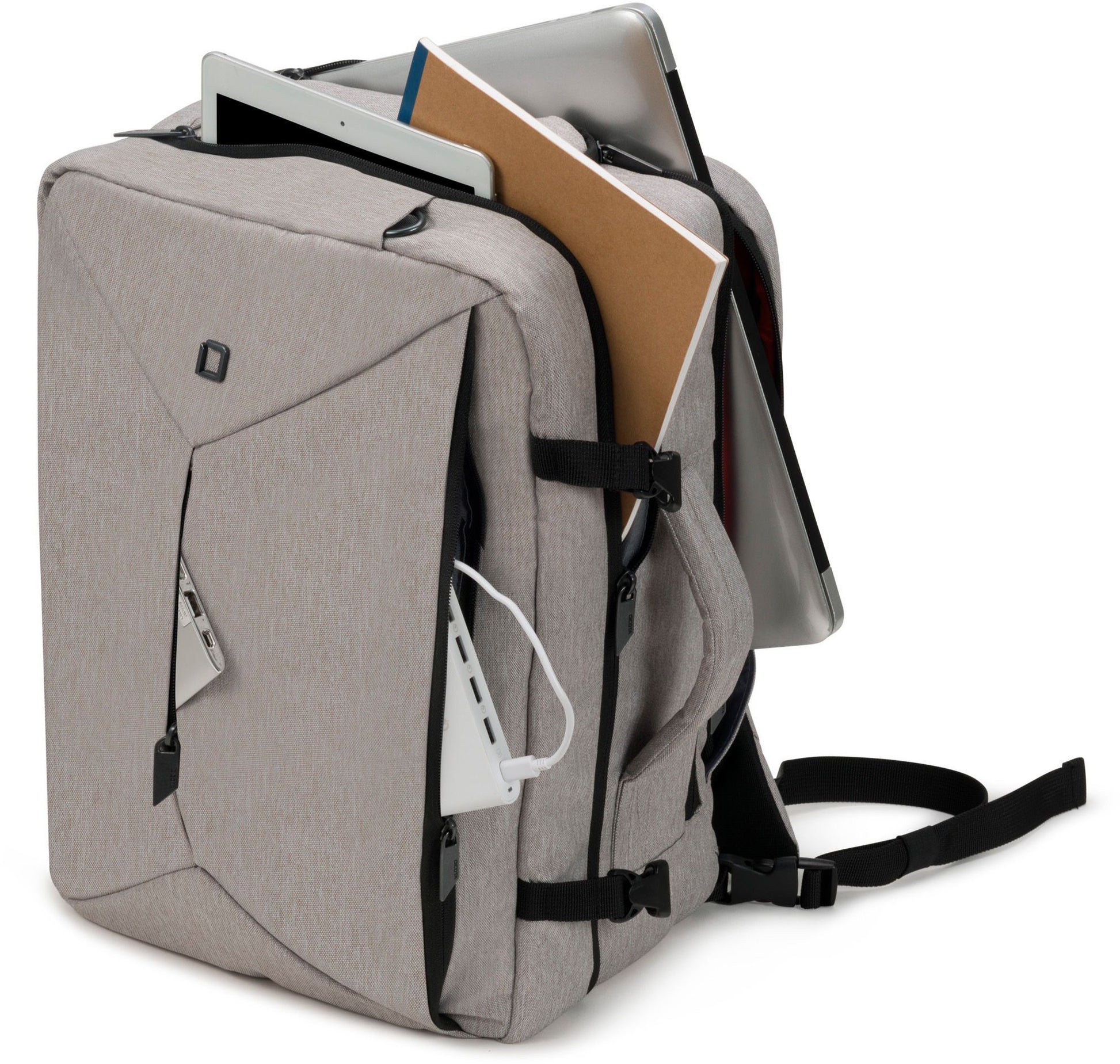 DICOTA Backpack 13-15.6 D31716 Dual Plus EDGE light grey