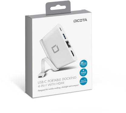 DICOTA USB-C Portable Docking D31730 4-in-1 with HDMI