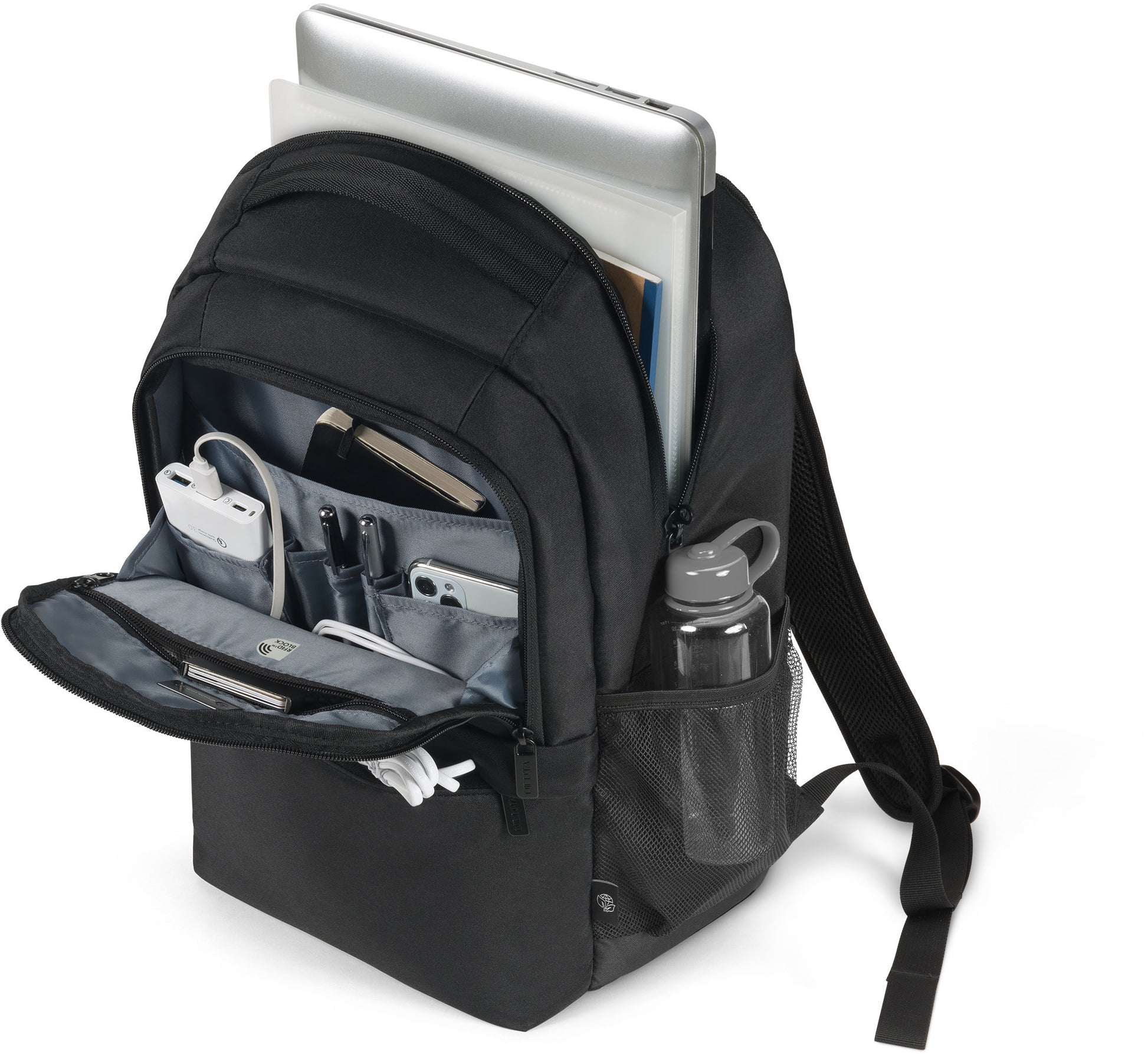 DICOTA Backpack Eco CORE D32028-RPET 15-17.3 inch Black