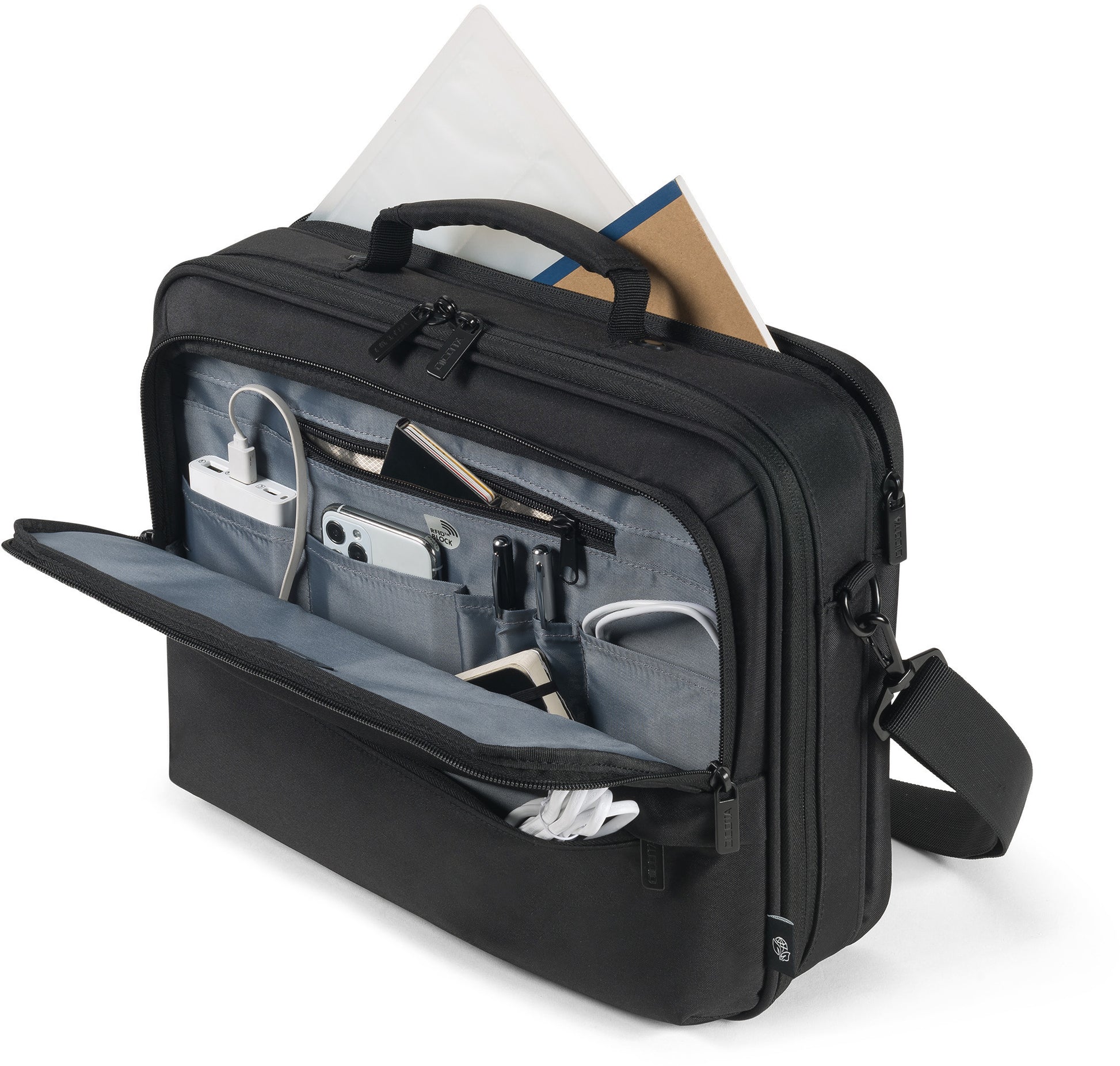 DICOTA Laptop Bag Eco Multi CORE D32031-RPET 15-17.3 inch Black