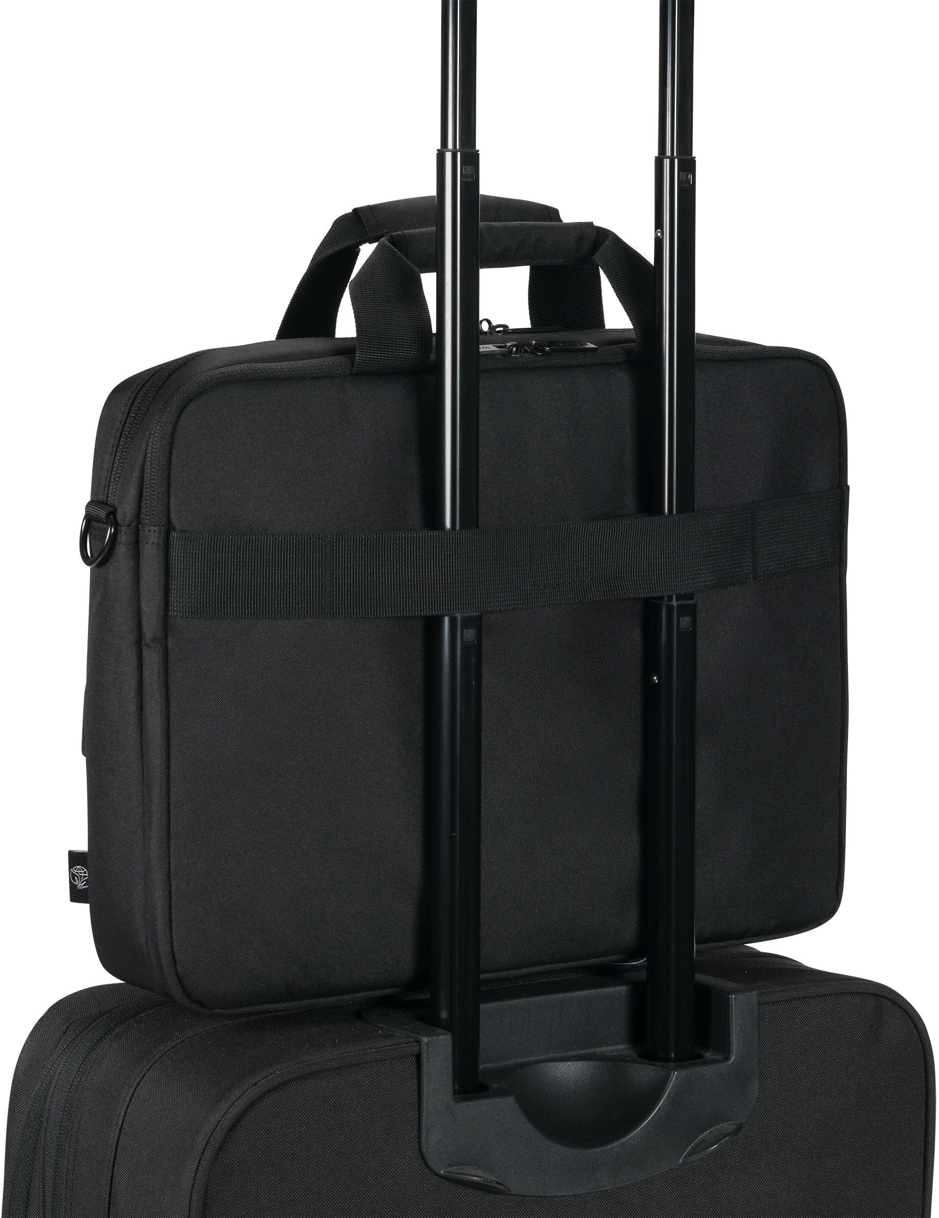 DICOTA Laptop Bag Top Traveller CORE D32035-RPET 15-17.3 inch Black