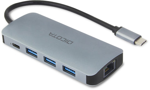 DICOTA USB-C 8-in-1 Multi Hub D32062 4K PD 100W