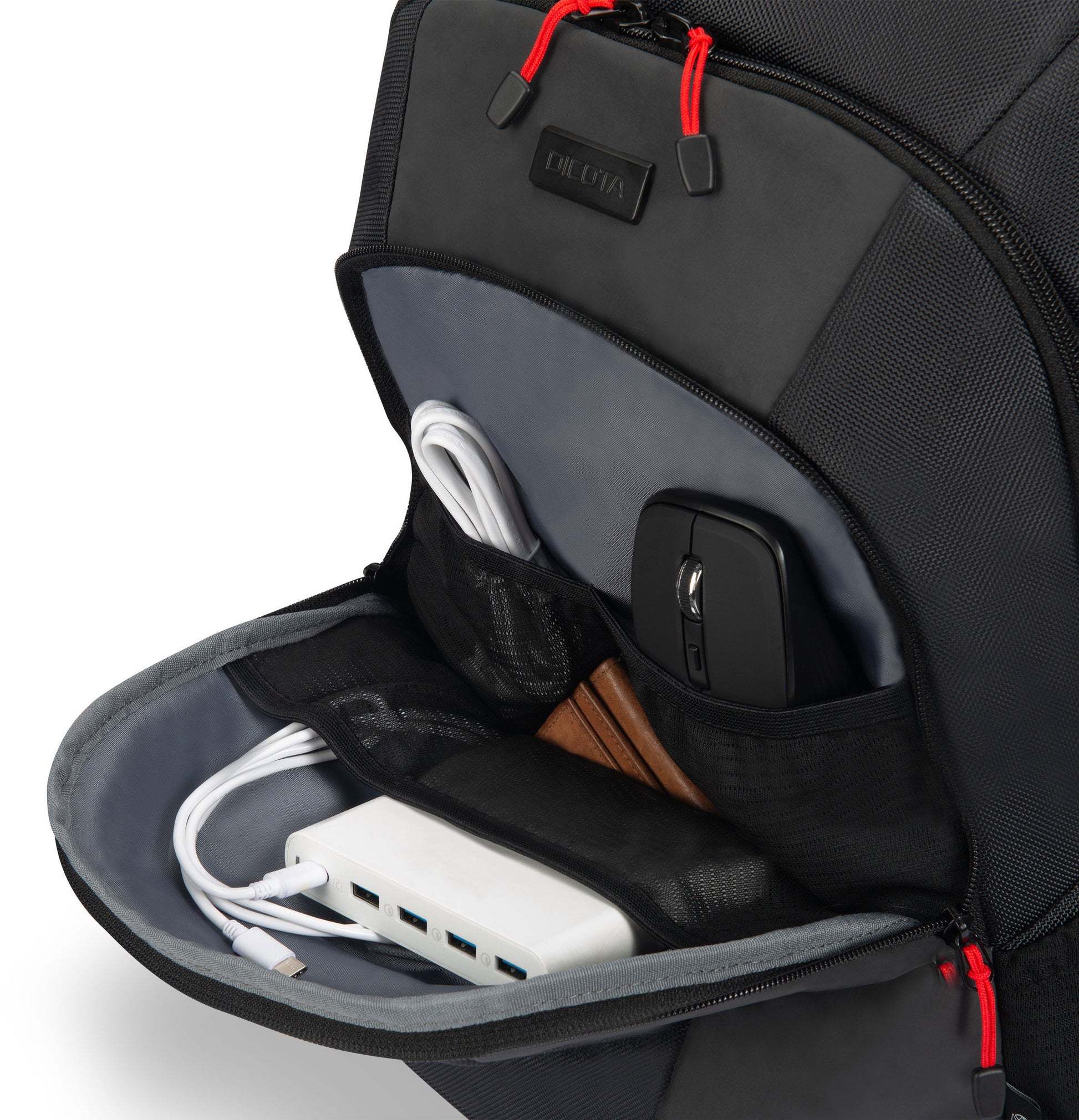 DICOTA Backpack SEEKER II D32119-RPET 13-16 inch Black