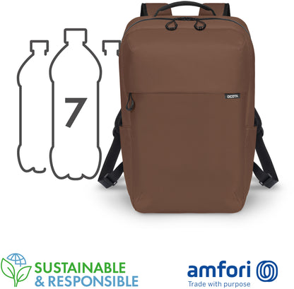 DICOTA Backpack COMMUTER D32124-RPET 13-16 inch Brown