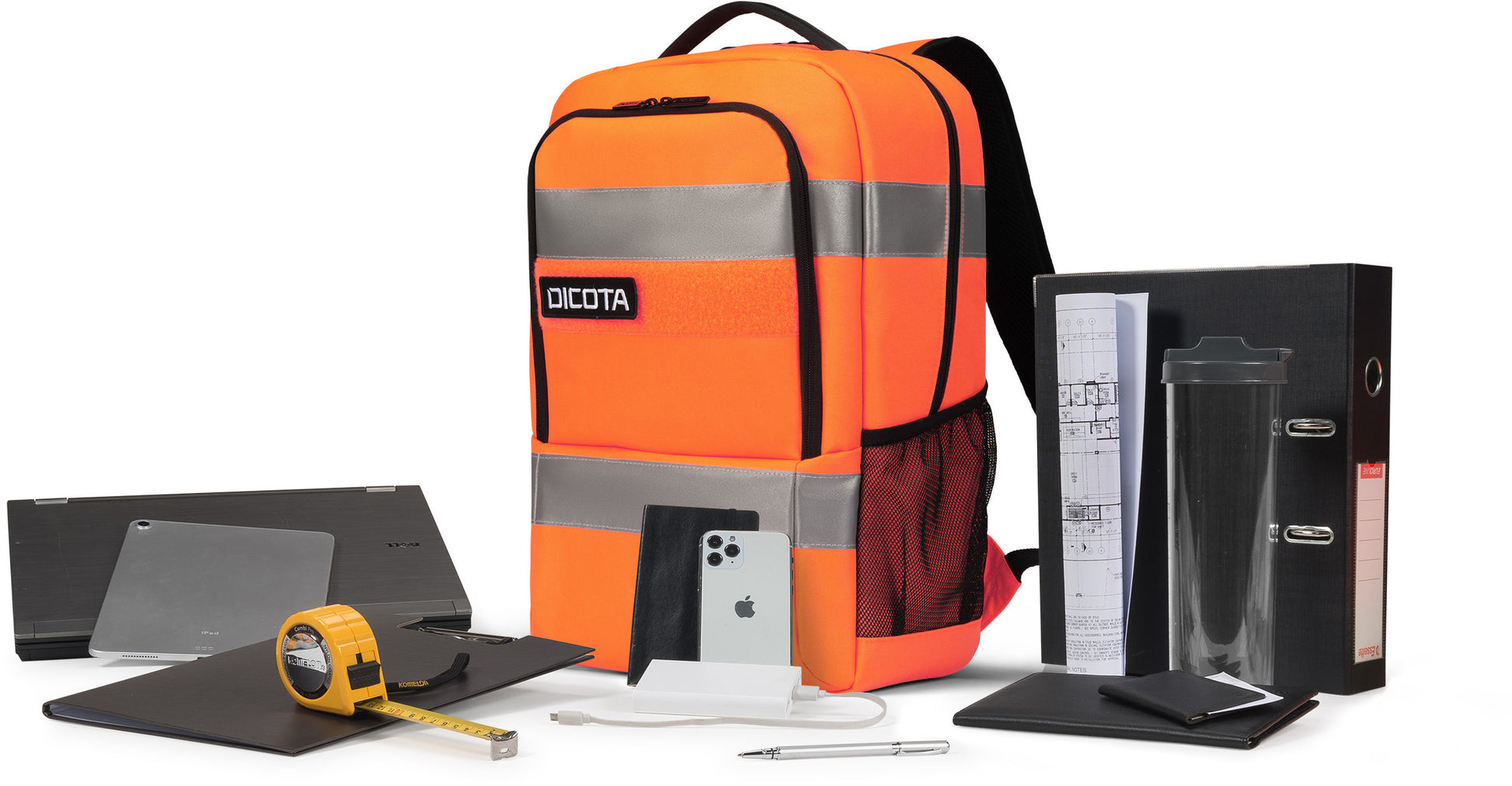 DICOTA Backpack HI-VIS Base P20471-18 24 litre Orange