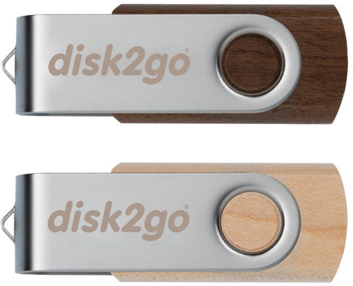 DISK2GO USB-Stick wood 16GB 30006667 USB 2.0 double pack