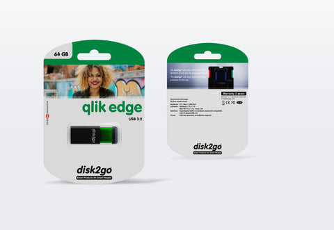 DISK2GO USB-Stick qlik edge 64GB 30006723 USB 3.0