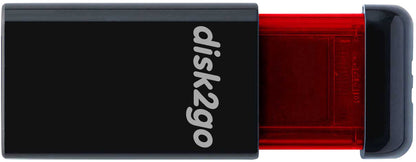 DISK2GO USB-Stick qlik edge 128GB 30006726 USB 3.1 red