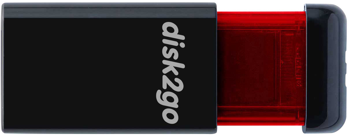 DISK2GO USB-Stick qlik edge 256GB 30006727 USB 3.1 red