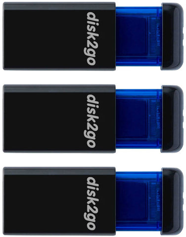 DISK2GO USB-Stick qlik edge 8GB 30006728 USB 2.0 triple pack