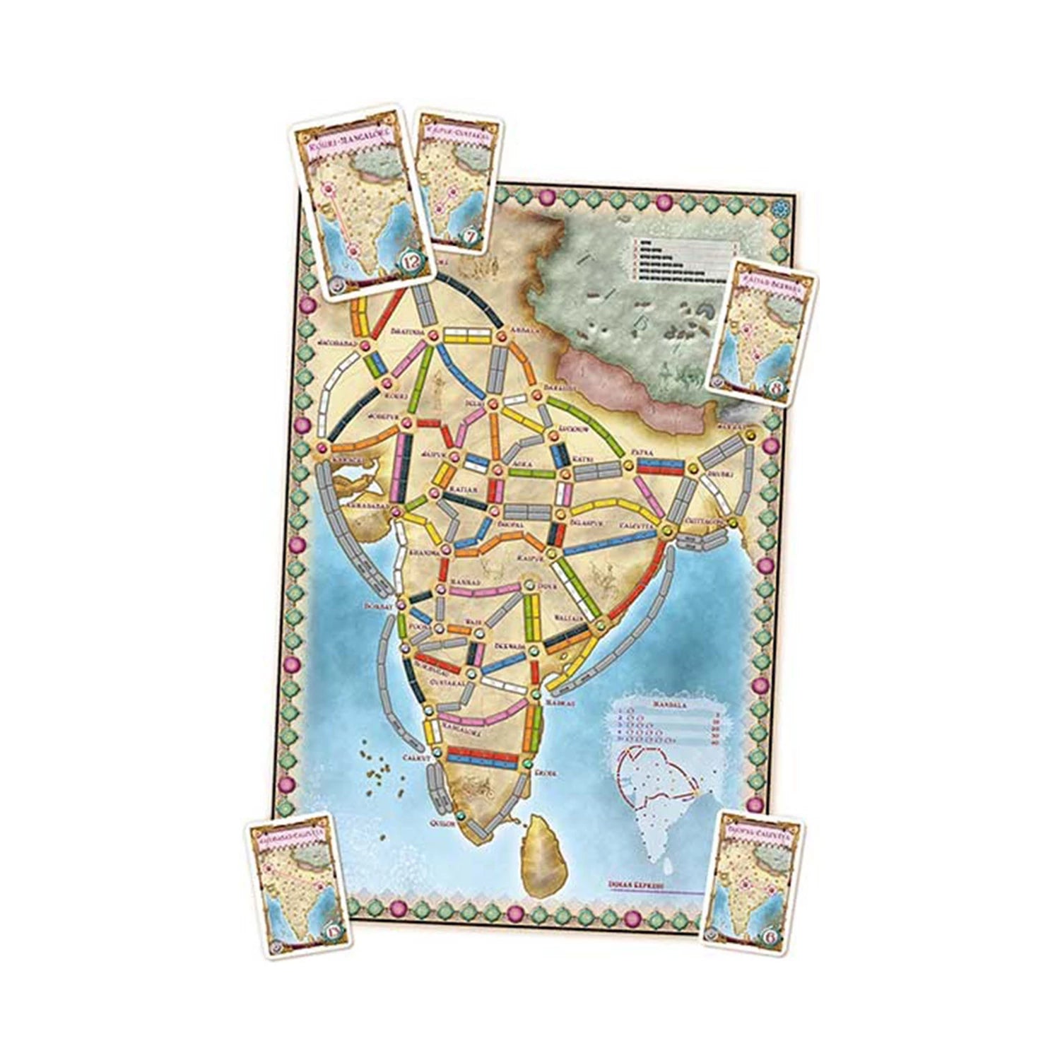 TTR ZUG UM ZUG MAP COLLECTION N°2 INDIA & SWIZERLAND (FR-DE-