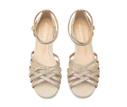 Joy Tanzschuhe en Glitter doré en microfibre