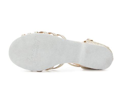 Joy Tanzschuhe in Gold Glitter Mikrofaser