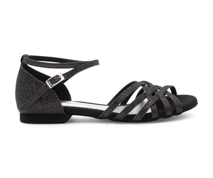 Joy Tanzschuhe in Schwarz Glitter Mikrofaser