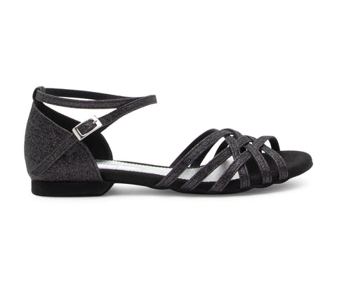 Joy Tanzschuhe in Schwarz Glitter Mikrofaser