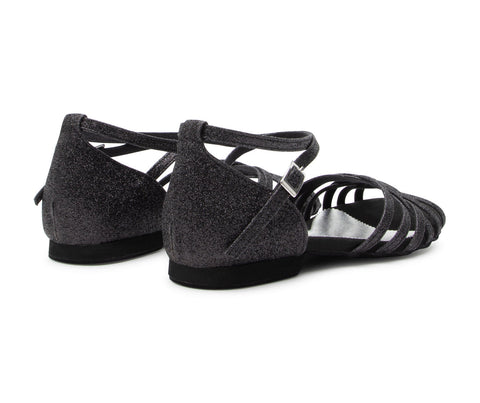 Joy Tanzschuhe in Schwarz Glitter Mikrofaser