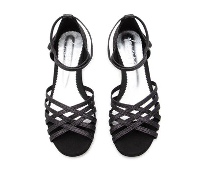 Joy Tanzschuhe in Schwarz Glitter Mikrofaser