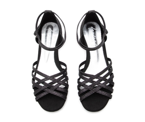 Joy Tanzschuhe in Schwarz Glitter Mikrofaser