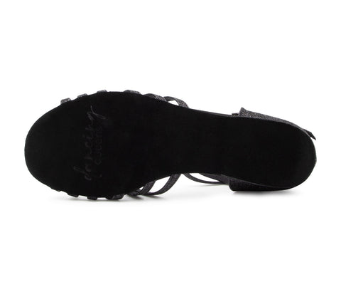 Joy Tanzschuhe in Schwarz Glitter Mikrofaser