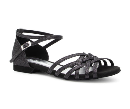 Joy Tanzschuhe in Schwarz Glitter Mikrofaser