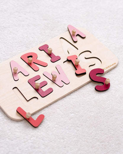 wooden double puzzle 