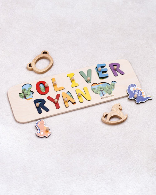 dino double name puzzle 