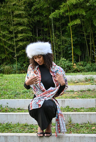 AISHITERU - Eternal Garden Embroidered Cashmere Shawl - Timeless Luxury for You ✨🧣