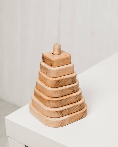 children triangle stacking 