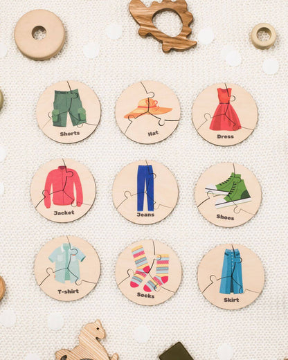 woody set vegetables 