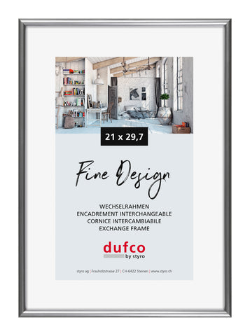 DUFCO Bilderrahmen 21x29.7cm 1400.40027 Fine Design silber