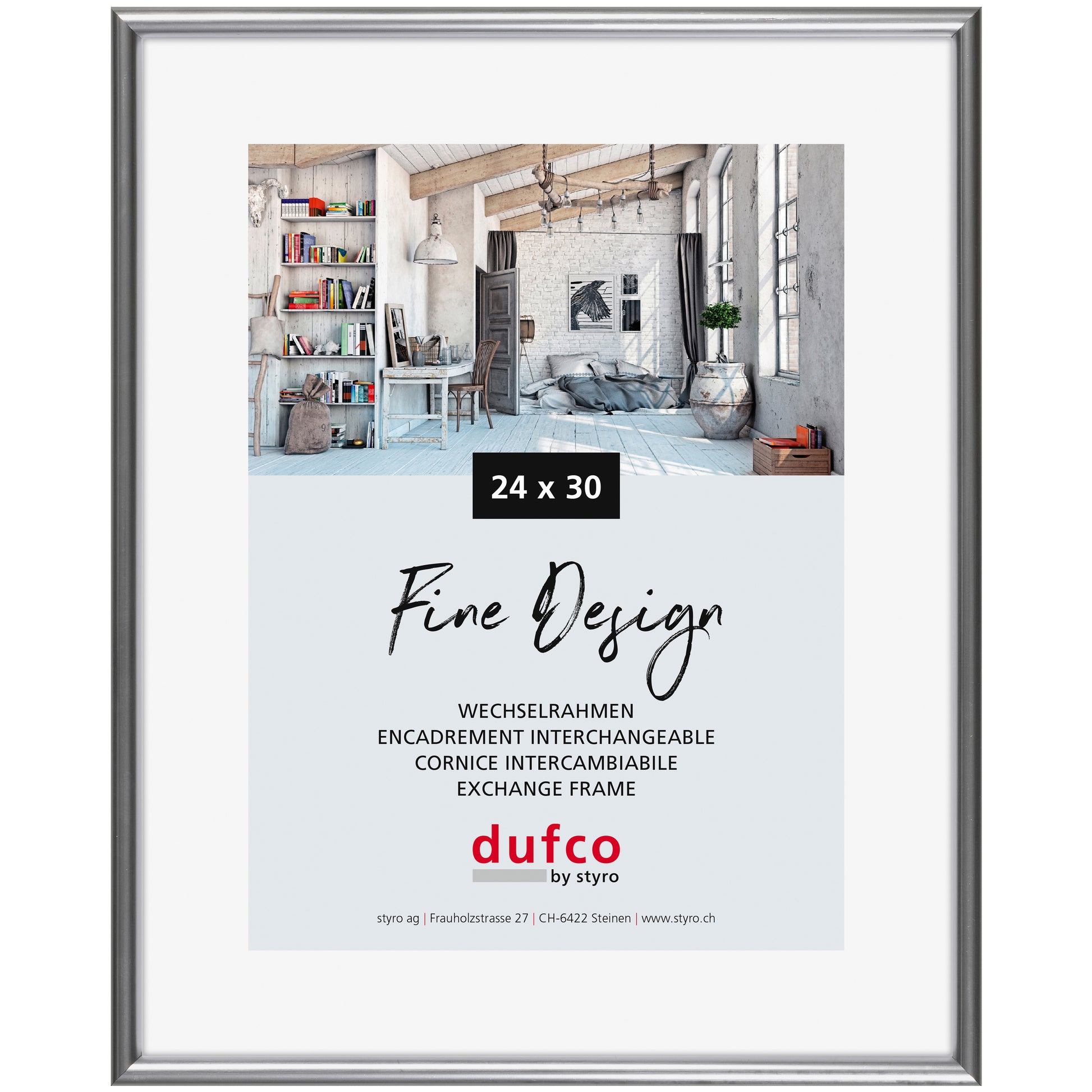 DUFCO Bilderrahmen 24x30cm 1400.40028 silber