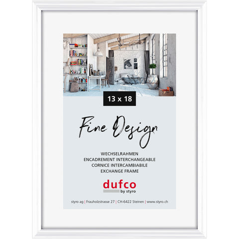 DUFCO Bilderrahmen 13x18cm 1400.40037 Fine Design weiss