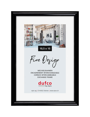 DUFCO Bilderrahmen 10.5x15cm 1400.40048 Fine Design schwarz