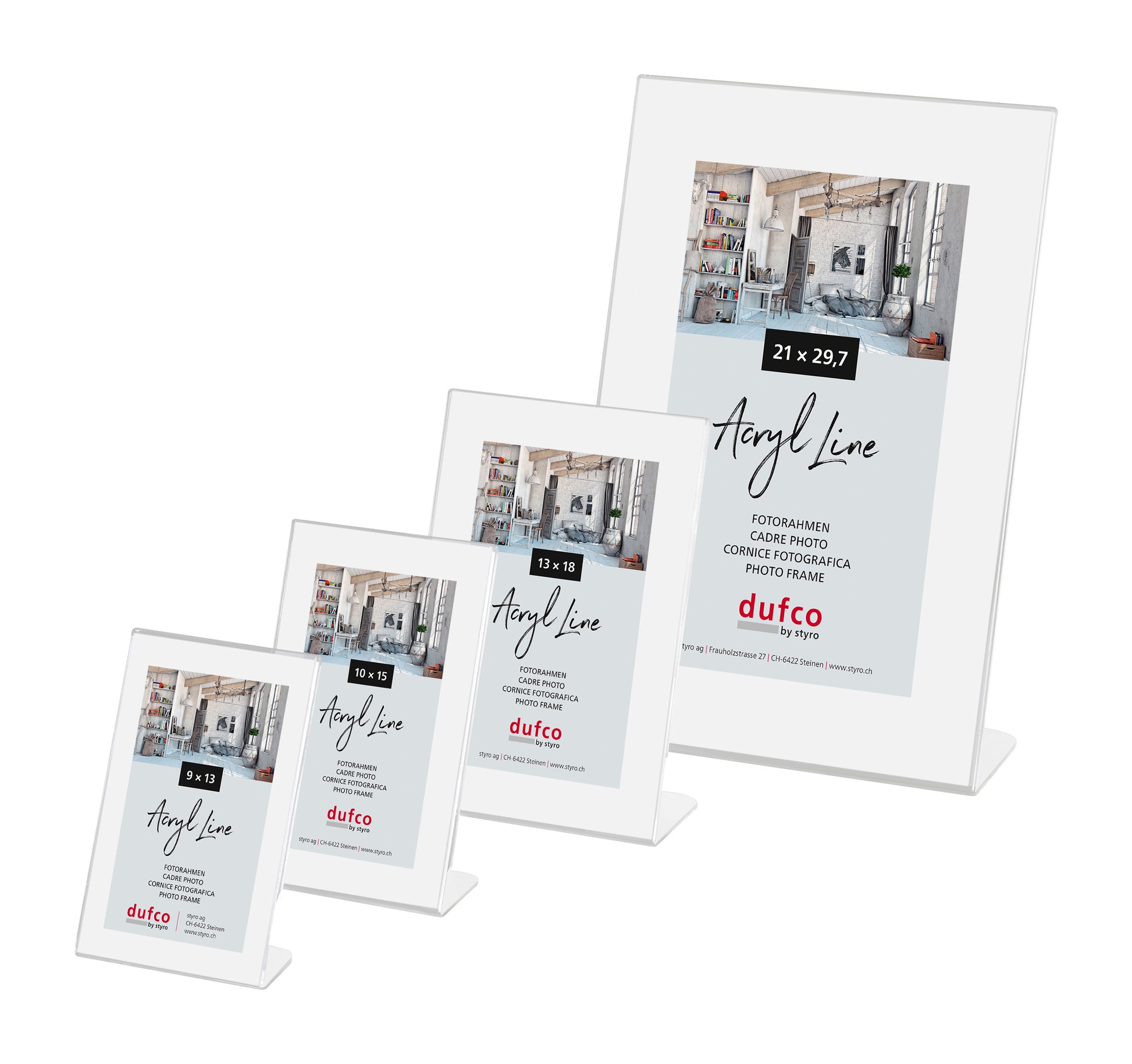 DUFCO Acryl-Bilderrahmen 21x29.7cm 1420.00087 hoch