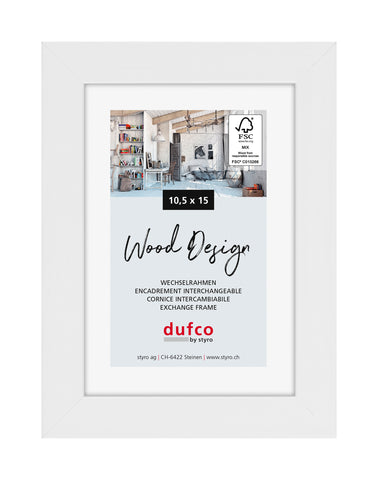 DUFCO Holz-Bilderrahmen 10.5x15cm 1610.80586 Toronto weiss