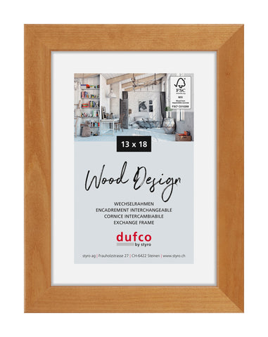 DUFCO Holz-Bilderrahmen 13x18cm 1610.80597 Toronto Kirschbaum