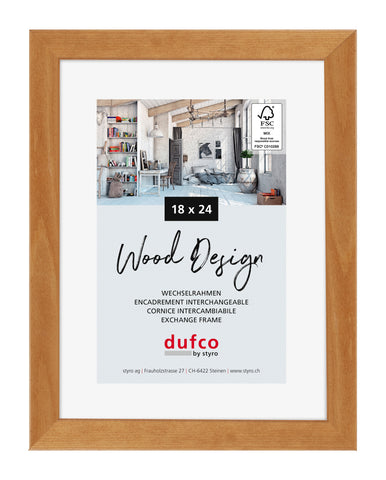 DUFCO Holz-Bilderrahmen 18x24cm 1610.80598 Toronto Kirschbaum