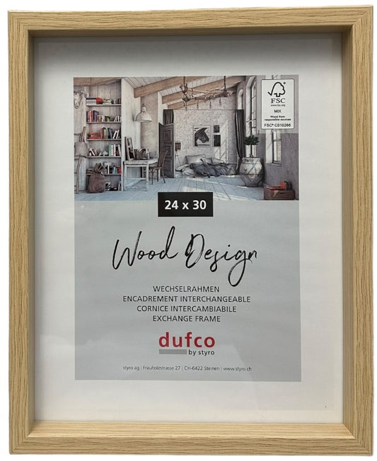 DUFCO Holz-Bilderrahmen 24x30cm 1610.80986 Fuji natur