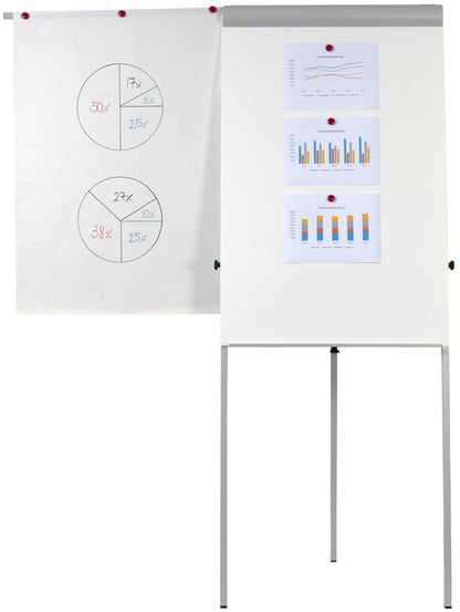 DUFCO Flipchart Standard 399.1 74x100cm mit Ablagegrau