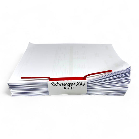 DUFCO Heftverschluss 51006.100 D-Clip rot 100 Stk.