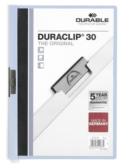 DURABLE Klemmhefter DURACLIP 30 220006 für 30 Blatt A4 blau